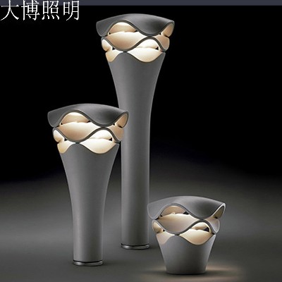 LED草坪燈波浪形特色現(xiàn)代簡約造型藝術鋁制防水花園草地柱頭燈