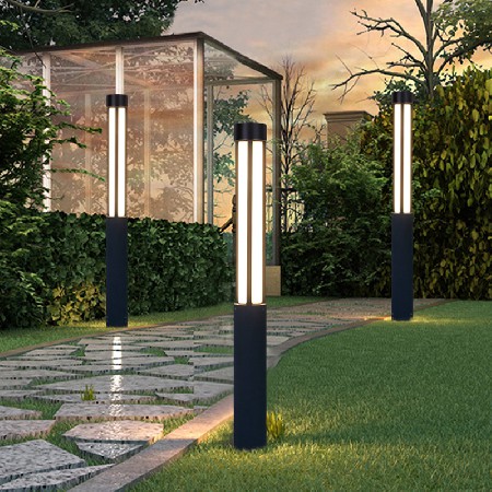 現(xiàn)代簡(jiǎn)約LED柱形庭院燈防水亞克力戶外公園別墅小區(qū)景觀燈可定制