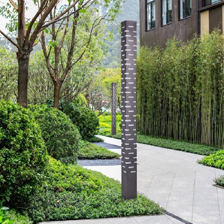方形景觀燈激光切割鏤空工藝特色售樓部廣場小區庭院燈廠家批發