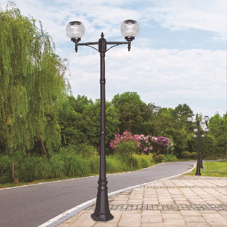 LED景觀燈球形歐式壓鑄鋁庭院燈小區(qū)廣場(chǎng)公園3米特色照明燈批發(fā)