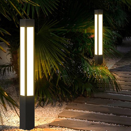 led鋁制方形景觀燈簡約直線條景觀燈柱簡約現代庭院燈廠家批發