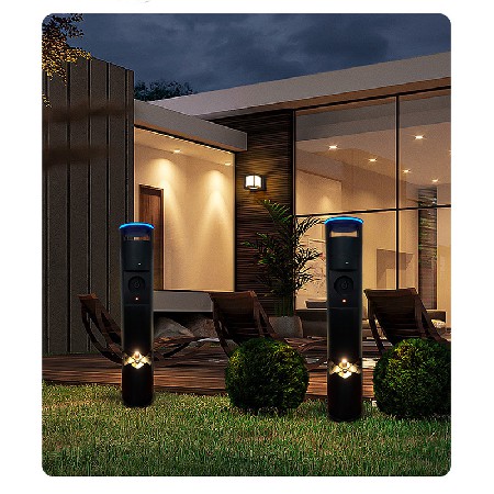 草坪燈智能無線充電led戶外照明公園景觀燈現(xiàn)代簡約草坪燈