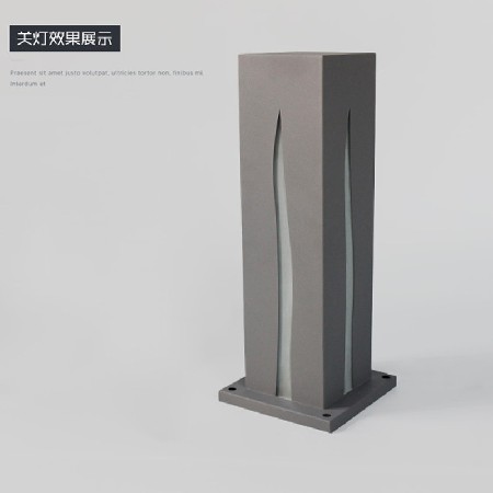 LED方形草坪燈10W戶外簡約四面光影現(xiàn)代特色鐵藝防水廠家批發(fā)