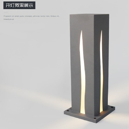 LED方形草坪燈10W戶外簡約四面光影現(xiàn)代特色鐵藝防水廠家批發(fā)