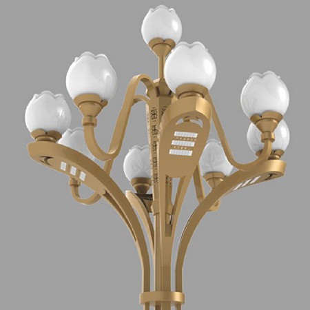 LED玉蘭燈特色中式芙蓉款廣場商業(yè)街道路照明高亮裝飾廠家批發(fā)